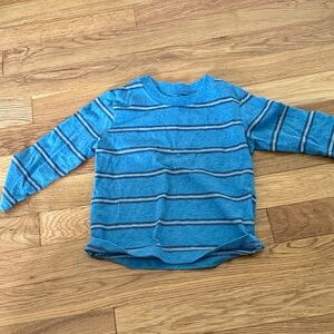 Okie Dokie Blue Striped Long Sleeve Tee